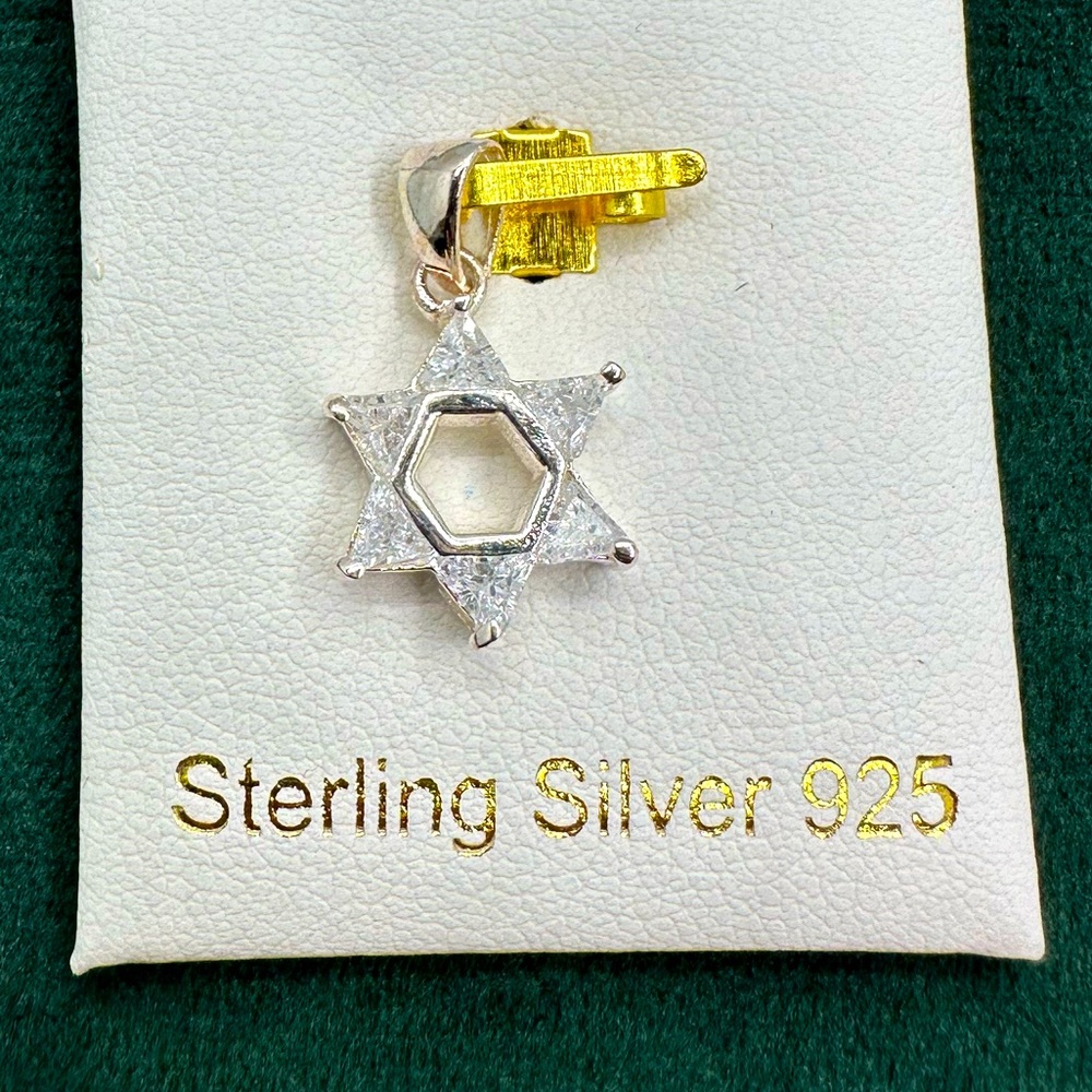 Sterling Silver Star of David Pendant
